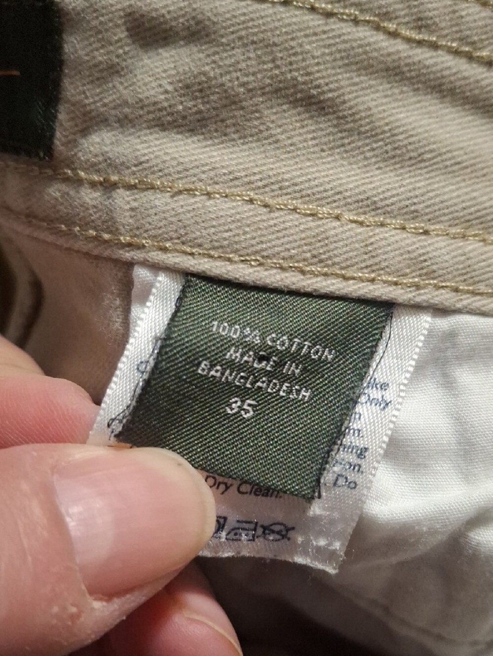 Eddie Bauer Men's Classic Cotton Shorts size 35 - Picture 6 of 6